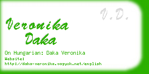 veronika daka business card